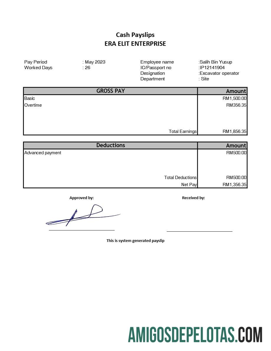 Imprimível Modelo de recibo de pagamento Era Elit Enterprise em formatos Word e PDF.pdf, 1